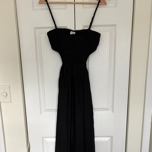 The Frolic exclusive cut out maxi summer dress in black, US Size 8 - Picture 1 of 8